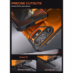 Supcase UB Grip Mag MagSafe ümbris Samsung Galaxy S26 Ultra jaoks - oranž ja must