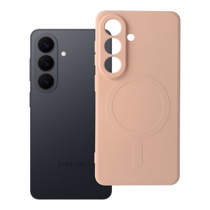 SILICONE MAG COVER Ümbris compatible with MagSafe jaoks SAMSUNG S26 Pro roosa