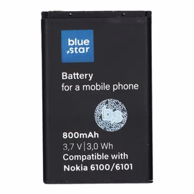Aku jaoks Nokia 6101 / 6100 / 6300 800 mAh Sinine Star