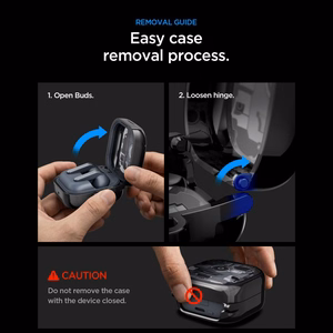 Spigen Ultra Hybrid Zero One ümbris Samsung Galaxy Buds 4 / 4 Pro jaoks - must