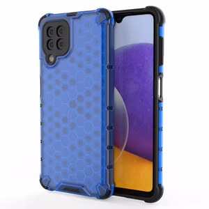 Honeycomb Case soomuskaitse TPU kaitsekattega Samsung Galaxy A22 4G sinine