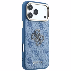 Guess 4G & Big Resin Logo ümbris iPhone 17 Pro Max / 18 Pro Max jaoks, helesinine