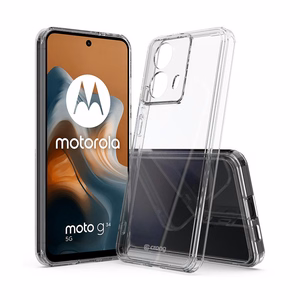 Crong Crystal Shield Cover ümbris seadmele Motorola Moto G34, läbipaistev