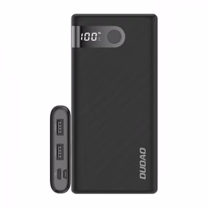 Akupank Dudao K9 Pro must 10000mAh (2xUSB / Type-C / MicroUSB) (LED ekraan)
