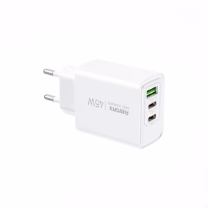 KIDDY SERIES 45W RP-U139 2xUSB-C/1xUSB NETWORK LAADIJA valge