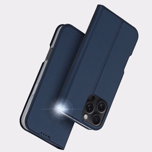 DUX DUCIS wallet ümbris SKIN PRO jaoks IPHONE 16 Pro Max sinine