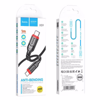 Kaabel USB C to USB C Hoco PD QC 3A 60W 1 m X59 must