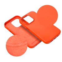 LEATHER MAG COVER ümbris jaoks IPHONE 16 Plus punane