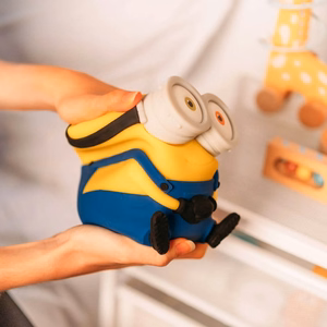 Minions Bobi pehme silikoonist LED-öövalgusti lastele, 15 cm