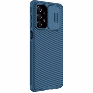 Nillkin CamShield Pro Case Soomustatud ümbris Kaamera kaitsekate Samsung Galaxy A73 sinine