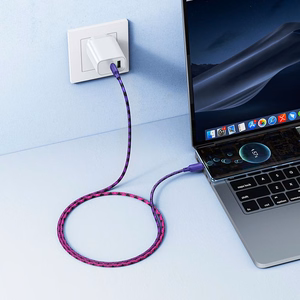Kaabel USB C to USB C Hoco 3A 60W 1 m X116 gradient purple