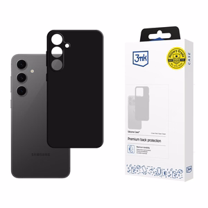 3mk Silicone Ümbris jaoks Samsung Galaxy S24 FE - must