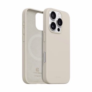 Crong Color Cover Magnetic MagSafe ümbris seadmele iPhone 16 Pro Max, kivibeež