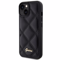 Guess Quilted Metal Logo ümbris jaoks iPhone 15 - must