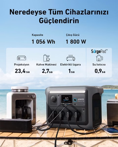 Anker Solix C1000X kaasaskantav elektrijaam 8 1800 W 12.9 kg
