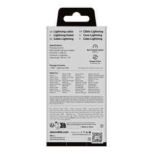 SBS TECABLEUSBIP589A Кабель USB-A - Lightning - синий