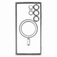 Metallic Magsafe Ümbris jaoks Samsung Galaxy S24 Hõbedane