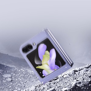 Dux Ducis Bril leather ümbris jaoks Samsung Galaxy Z Flip 5 5G - lilla