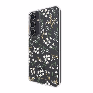 Rifle Paper Co. üliõhuke antimikroobne ümbris seadmele Samsung Galaxy S24+, Petite Fleurs mustriga