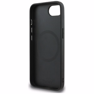 DKNY Leather Checkered Mono Pattern MagSafe iPhone 16e Ümbris - Must