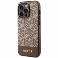 Guess GUHMP14XHGCFSEW iPhone 14 Pro Max 6.7" brown/brown hard ümbris GCube Stripes MagSafe
