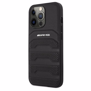 AMG Leather Debossed Lines чехол для iPhone 13 Pro / iPhone 13 - чёрный