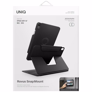 Uniq Rovus Snapmount Magnetic 360 Rotating Detachable ümbris jaoks iPad Air 13" 2024 / 2025 - must