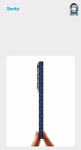 Benks Magnetic Armor Air Armor Grid Kevlar Ümbris Metal Frame 600D (A048) for Samsung Galaxy S26 sinine