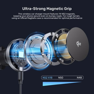 UNITEK auto laadija MagSafe hoidikuga 38W