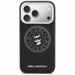 Karl Lagerfeld Point & Choupette Sketch MagSafe Ümbris for iPhone 17 Pro Max - must