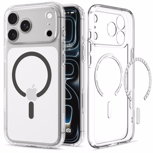 Spigen Ultra Hybrid MagSafe ümbris iPhone 18 Pro Max / 17 Pro Max jaoks, läbipaistev grafiithall