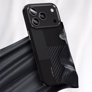 Benks Montage Magnetic Armor Pro Kevlar Ümbris Metal Frame 600D+1500D (MA68) jaoks Iphone 17 Air must (Camera Control Button)