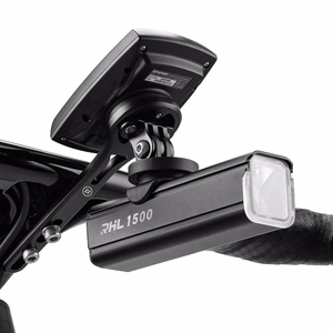 Rockbros jalgrattakinnitus Garminile / GoProle, must