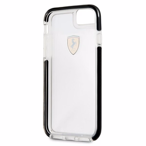 Ferrari Hardcase FEGLHCP7BK iPhone 7/8 SE 2020 / SE 2022 Shockproof läbipaistev must