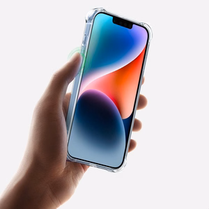 Ugreen Gel Bright Cushion Protective Ümbris jaoks iPhone 14 Plus Läbipaistev (LP602)