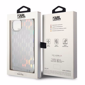 Karl Lagerfeld KLHCP14MLGMMSV3 iPhone 14 Plus 6.7 "hardcase silver / silver Monogram Iridescent