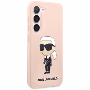 Karl Lagerfeld KLHCS23MSNIKBCP S23+ S916 жёсткий чехол розовый/розовый Silicone Ikonik
