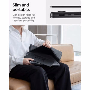 Spigen SlimFold LD201-S6 sülearvutialus, hall