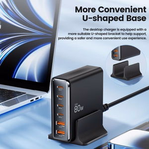 Tech-protect DC80W-GAN 6-PORT PD80W/QC3.0 Charging Station - must