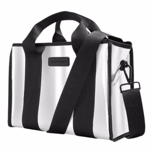 Case-Mate Mini Travel Tote Bag vett hülgav reisi- ja õlakott, Silver Chrome