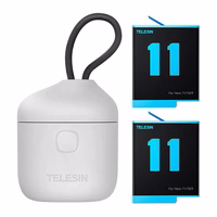 3-slot waterproof laadija Telesin Allin box + 2 batteries jaoks GoPro Hero 12 / 11 / 10 / 9
