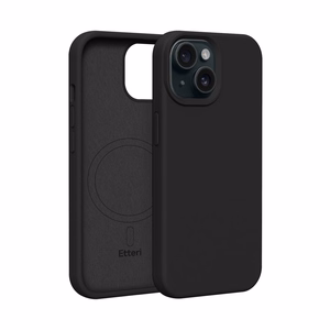 Etteri Silicone Mag ümbris jaoks iPhone 13 6,1" must