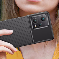 Thunder Ümbris ümbris jaoks Xiaomi Redmi Note 12 Pro+ silicone armor ümbris must