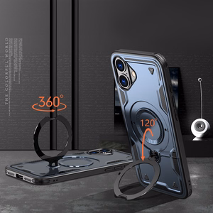 Hybrid Armor Trendy Ümbris with MagSafe jaoks iPhone 16 - Sinine