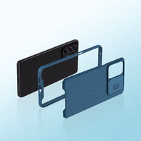 Nillkin CamShield Pro Case soomustatud ümbris Kaamera kaitsekate Samsung Galaxy A73 mustale mudelile
