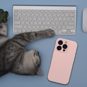 Ümbris SILICONE 2mm jaoks IPHONE 17 Air compatible koos MagSafe sand roosa