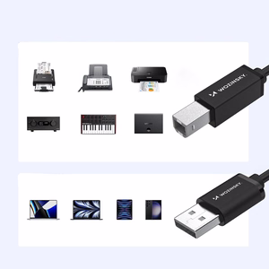 Wozinsky WKDDY4S USB-B - USB-A 480Mb/s Kaabel 1m - must