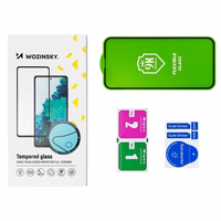 Wozinsky Full Cover Flexi Nano Glass hübriid ekraanikaitsekile koos raamiga Samsung Galaxy A72 4G must