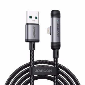 Joyroom S-A56 EnjoyX Series 90° USB-A - Lightning 3A kaabel 1.2m - must