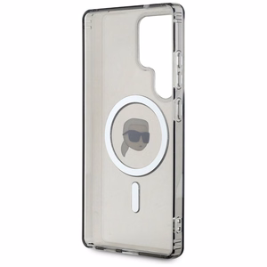 KARL LAGERFELD ümbris jaoks SAMSUNG S25 Ultra KLHMS25LHLSKIK (Magnetic IML Metal K. Heads) must